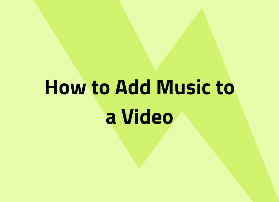 Add Music to a Video Cover Image