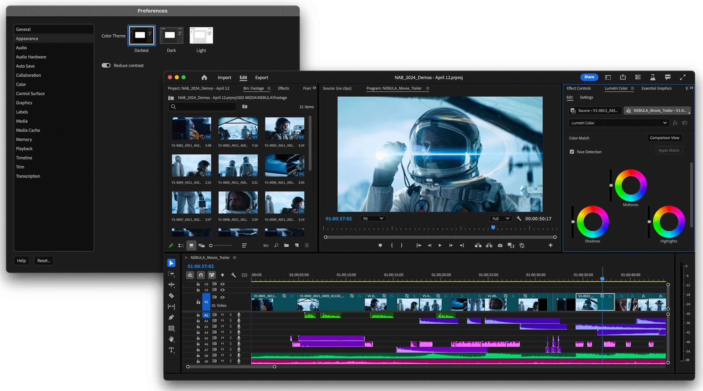 Adobe Premiere Pro Editing Page